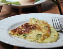Rezept für Omelette mit Frühlingszwiebeln