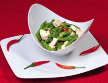 Rezept für Grüner Bohnensalat mit Tofu