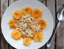 Rezept für Overnight oats Aprikosen mit Orangensaft